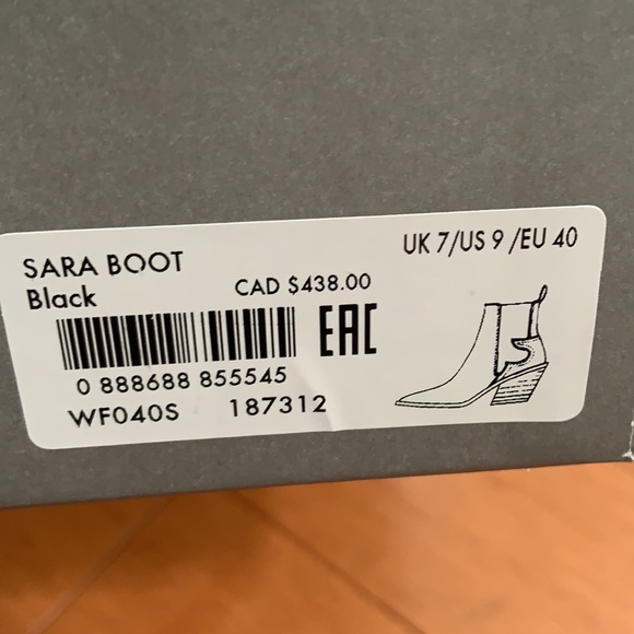 BNIB All Saints Sara western ankle boots - Picture 7 of 7